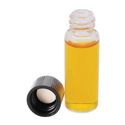 Clear Glass Sample Vials with Rubber Lined Phenolic Screw Caps, Pre-Capped