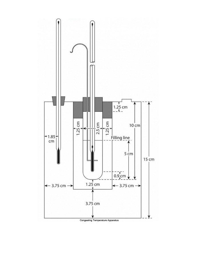 Congealing Temperature Apparatus for Determination of Titer Value of Oils and Fat