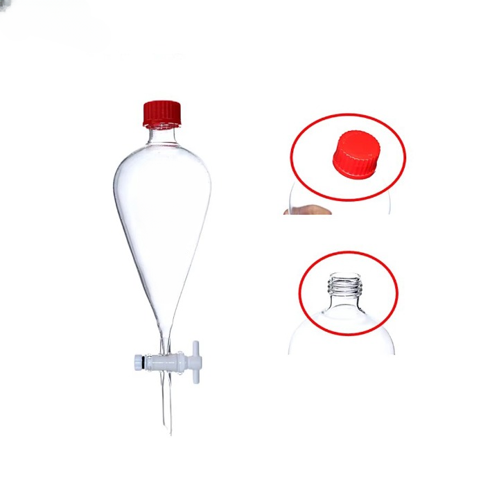 Funnel, Separatory WITH SCREW THREAD WITH CAPS