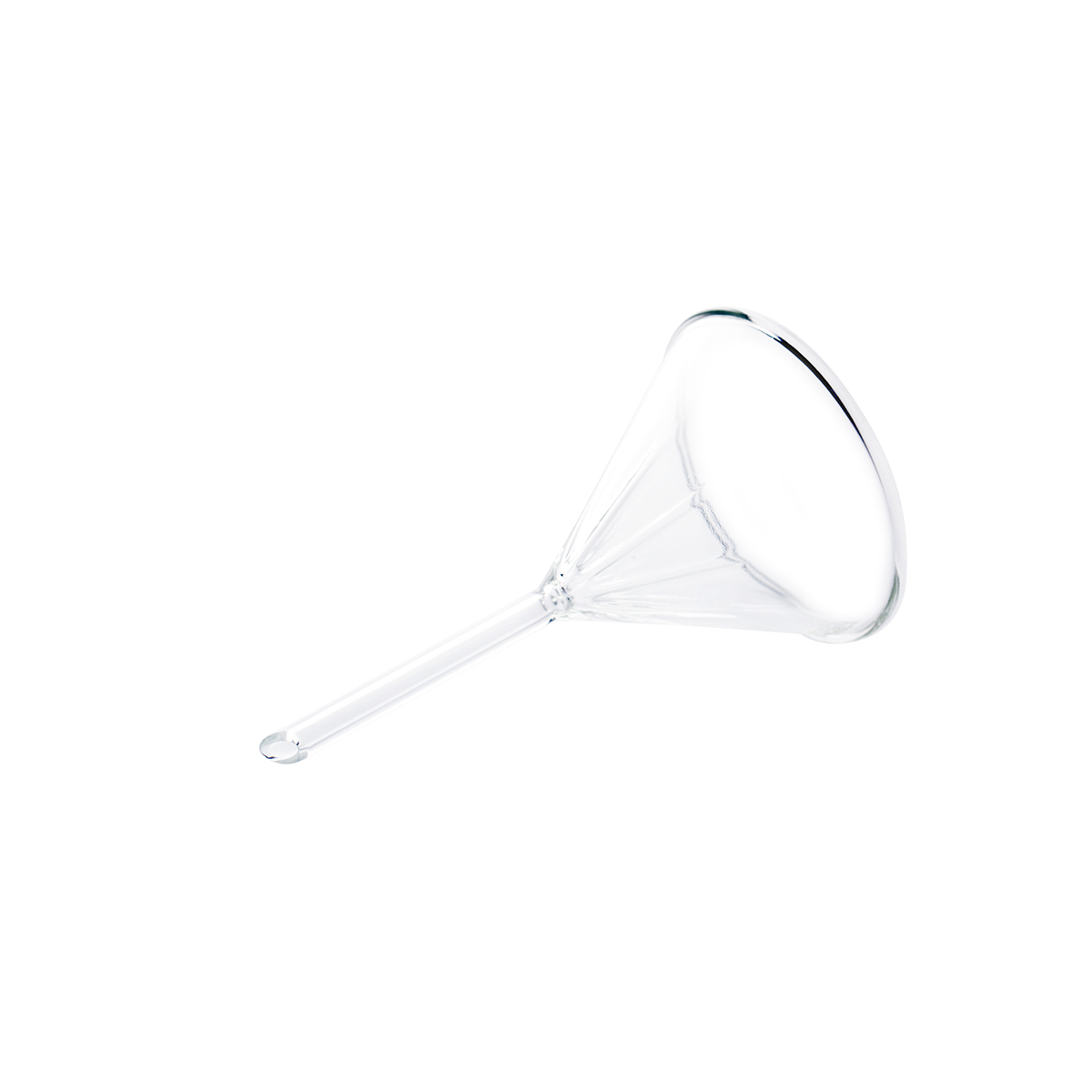 Funnel Filtering, 60° Angle Fluted Funnels , Short Stem