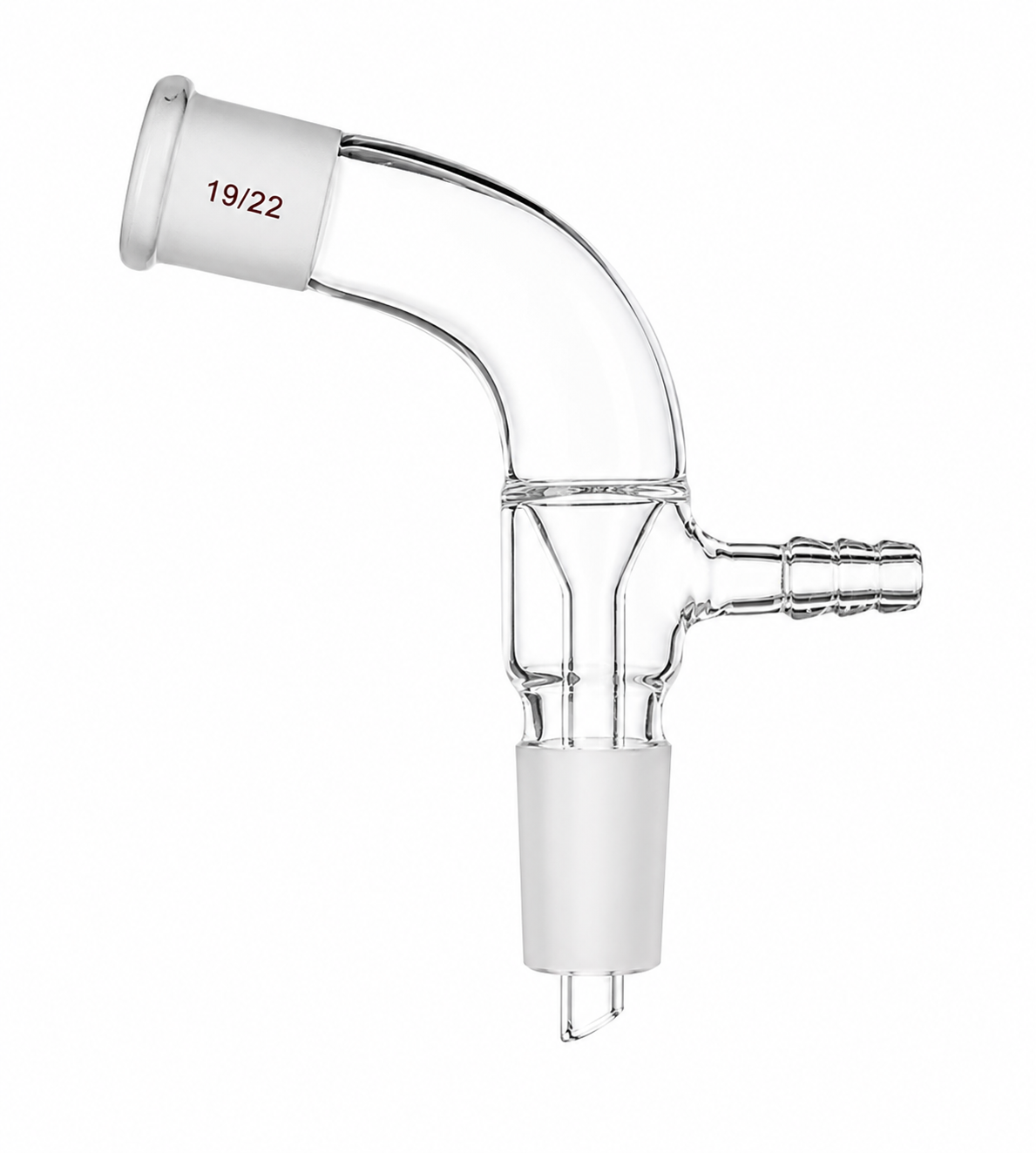 Adapter, Vacuum Take-off, Short Stem, Bend