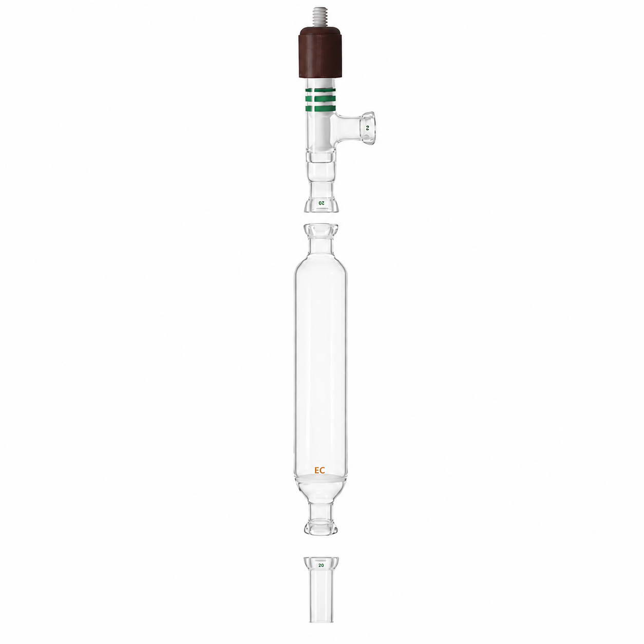 Drying Towers, koh, for portable vacuum systems, Air free Schlenk