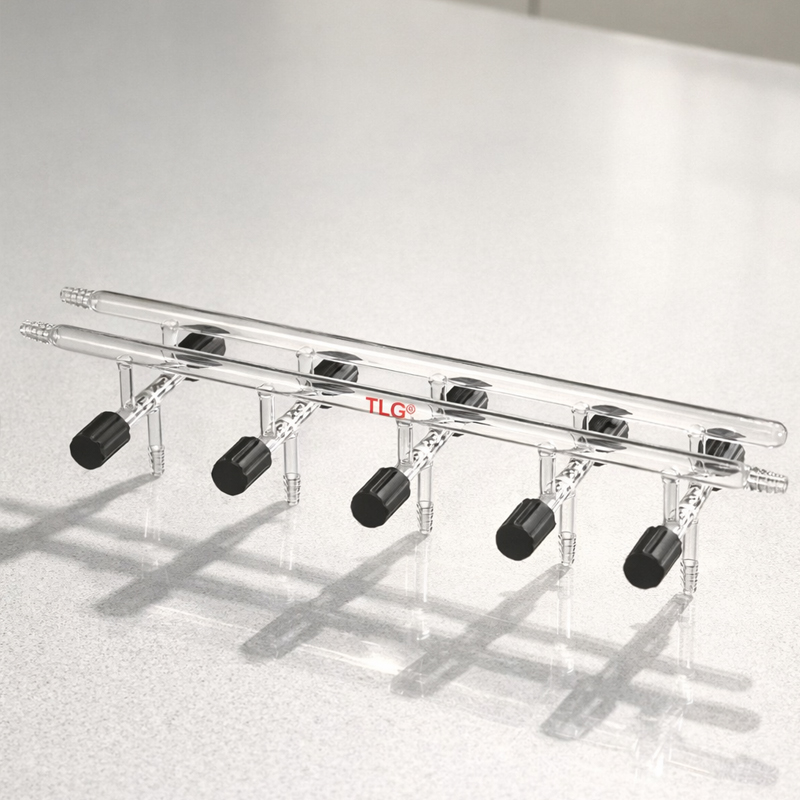 Manifold, Vacuum/Inert Gas, Double, With Front- Left-Right & Rear-Left