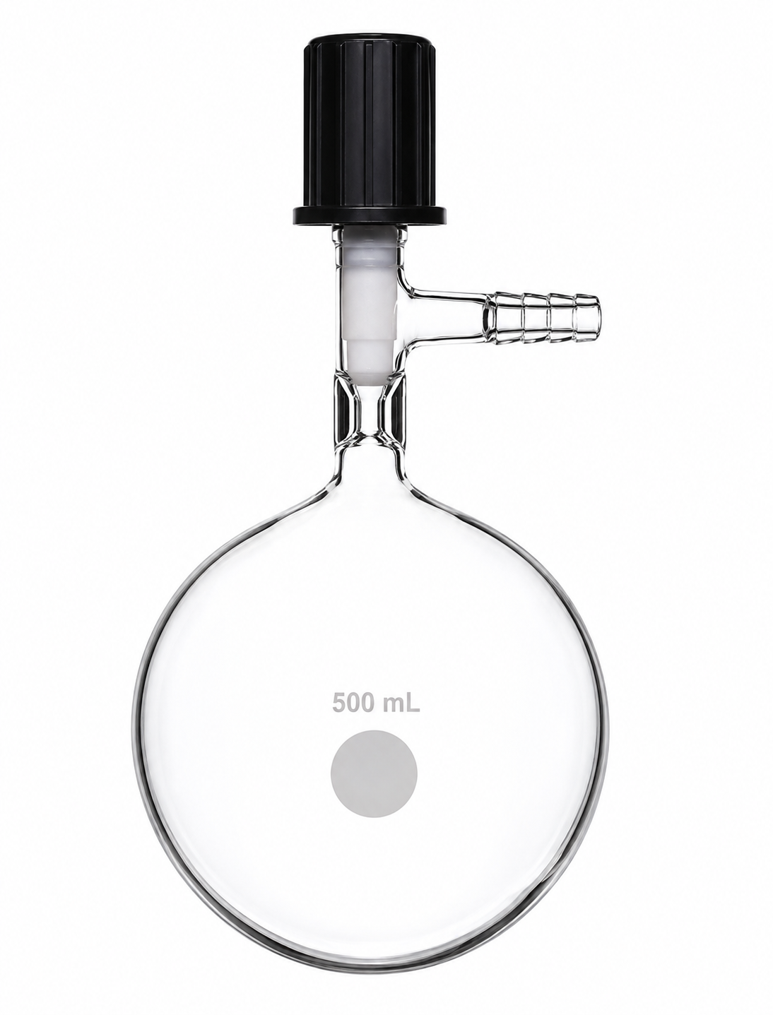 Flask, High Vacuum Valve, Round Bottom