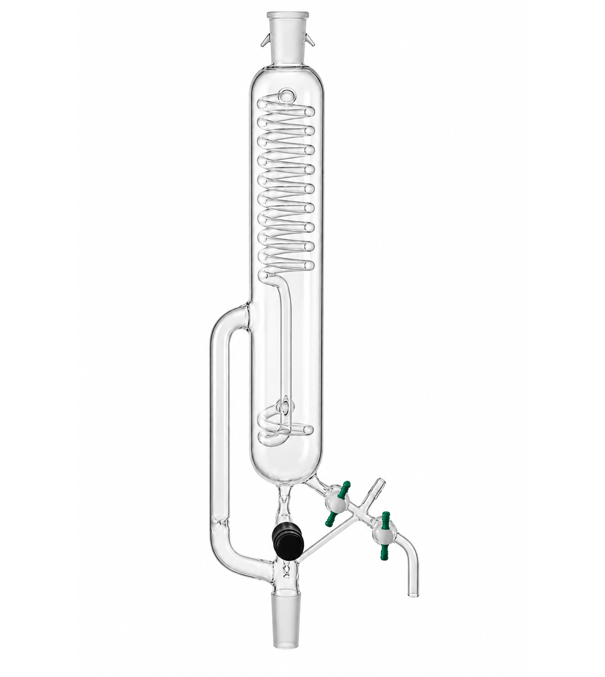 Appareil de distillation pour solvants sans adaptateur de sortie, étanche à l'air, type Schlenk