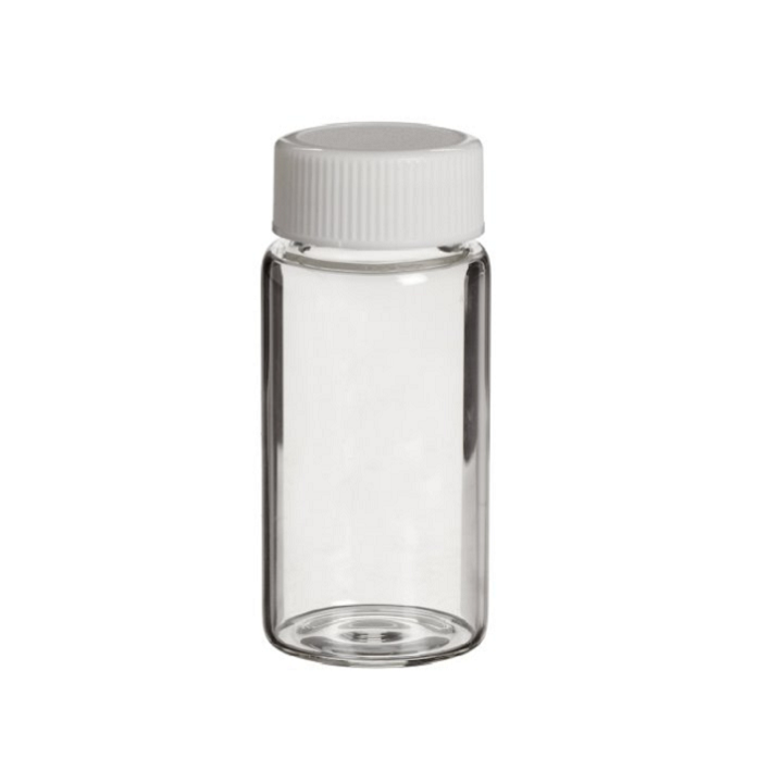 Scintillation Vial, 20 mL, Neck size 22-400 thread, Polypropylene cap, Pulp-Backed Foil Liner