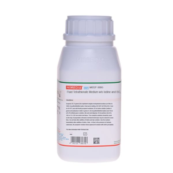 Fluid Tetrathionate Medium w/o Iodine and BG, Modified 500G