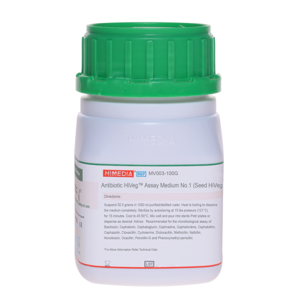 Antibiotic HiVegâ„¢ Assay Medium No.1 (Seed HiVegâ„¢ Agar) 100G