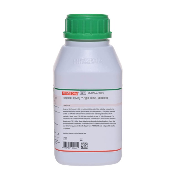 Brucella HiVegâ„¢ Agar Base, Modified 500G