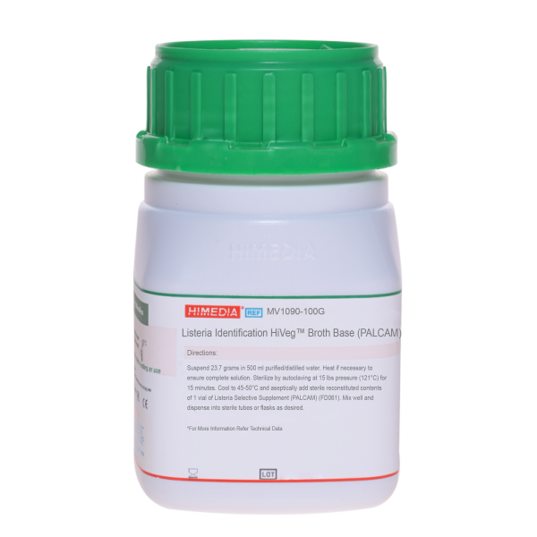 Listeria Identification HiVegâ„¢ Broth Base (PALCAM) 100G
