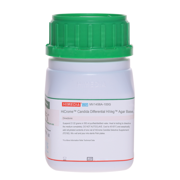 HiCromeâ„¢ Candida Differential HiVegâ„¢ Agar Base, Modified 100G