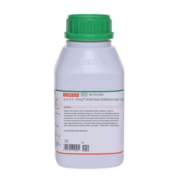 B.A.G.G. HiVegâ„¢ Broth Base (Buffered Azide Glucose Glycerol HiVegâ„¢ Broth Base) 500G