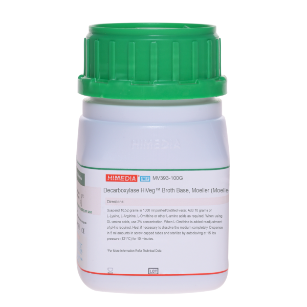 Decarboxylase HiVegâ„¢ Broth Base, Moeller (Moeller Decarboxylase HiVegâ„¢ Broth Base) 100G